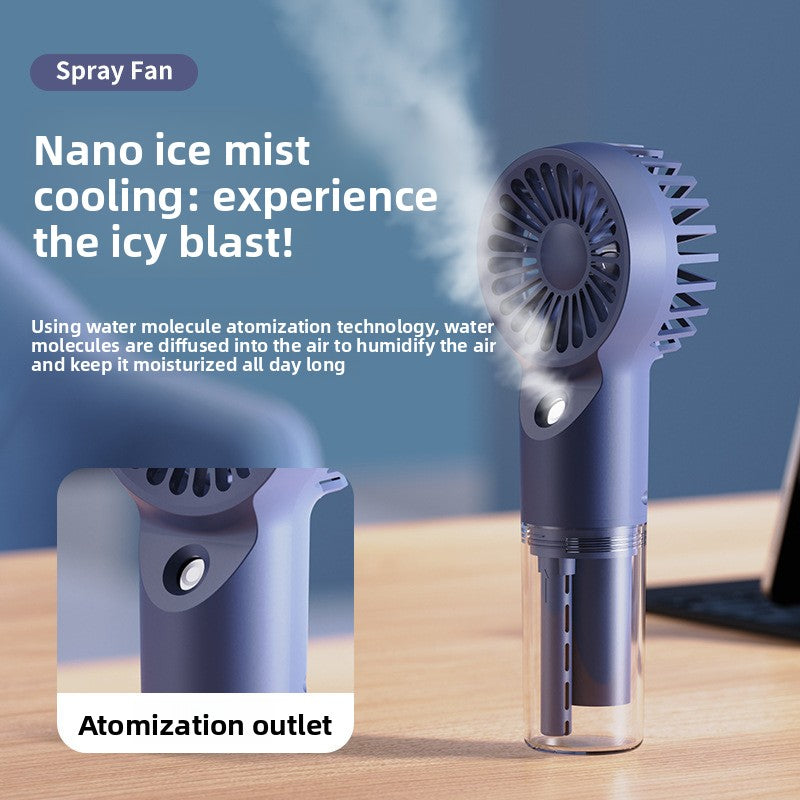 Portable Handheld Spray Fan with Mist Function