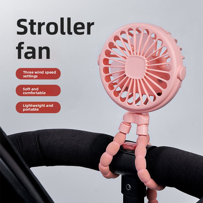Portable Octopus USB Desk Fan with Night Light
