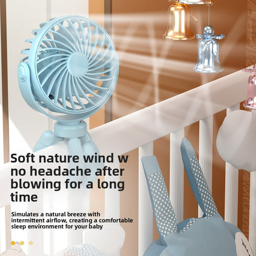 Portable Octopus USB Desk Fan with Night Light
