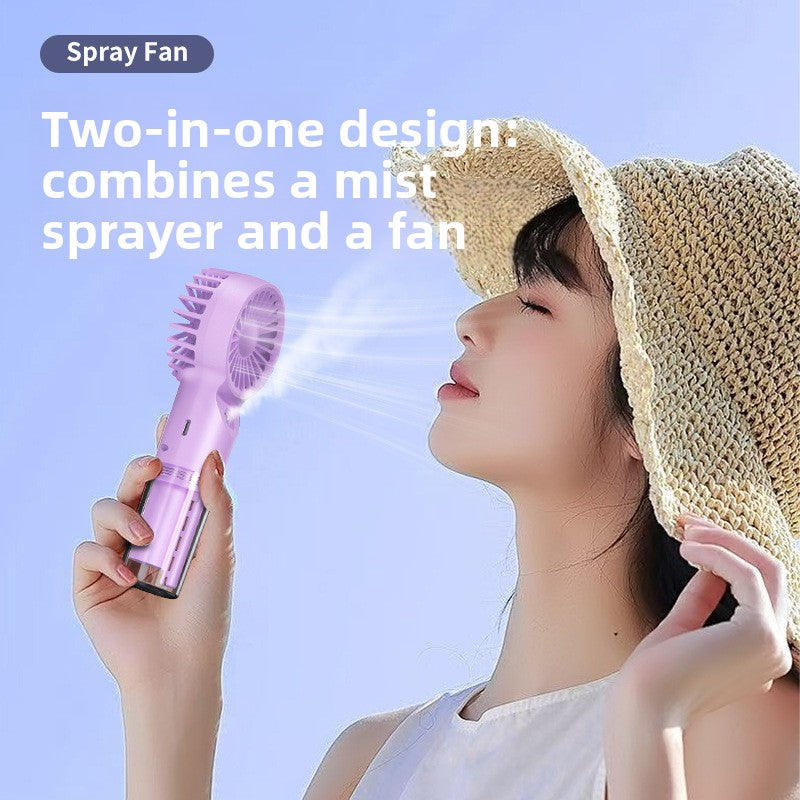 Portable Handheld Spray Fan with Mist Function