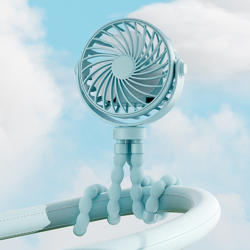Portable Octopus USB Desk Fan with Night Light